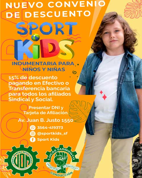 SPORT KIDS – Indumentaria para niños y niñas