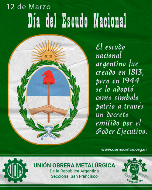 🇦🇷 12 de marzo – Día del Escudo Nacional Argentino